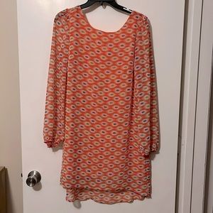 Long Sleeved, Swoop Back Dress